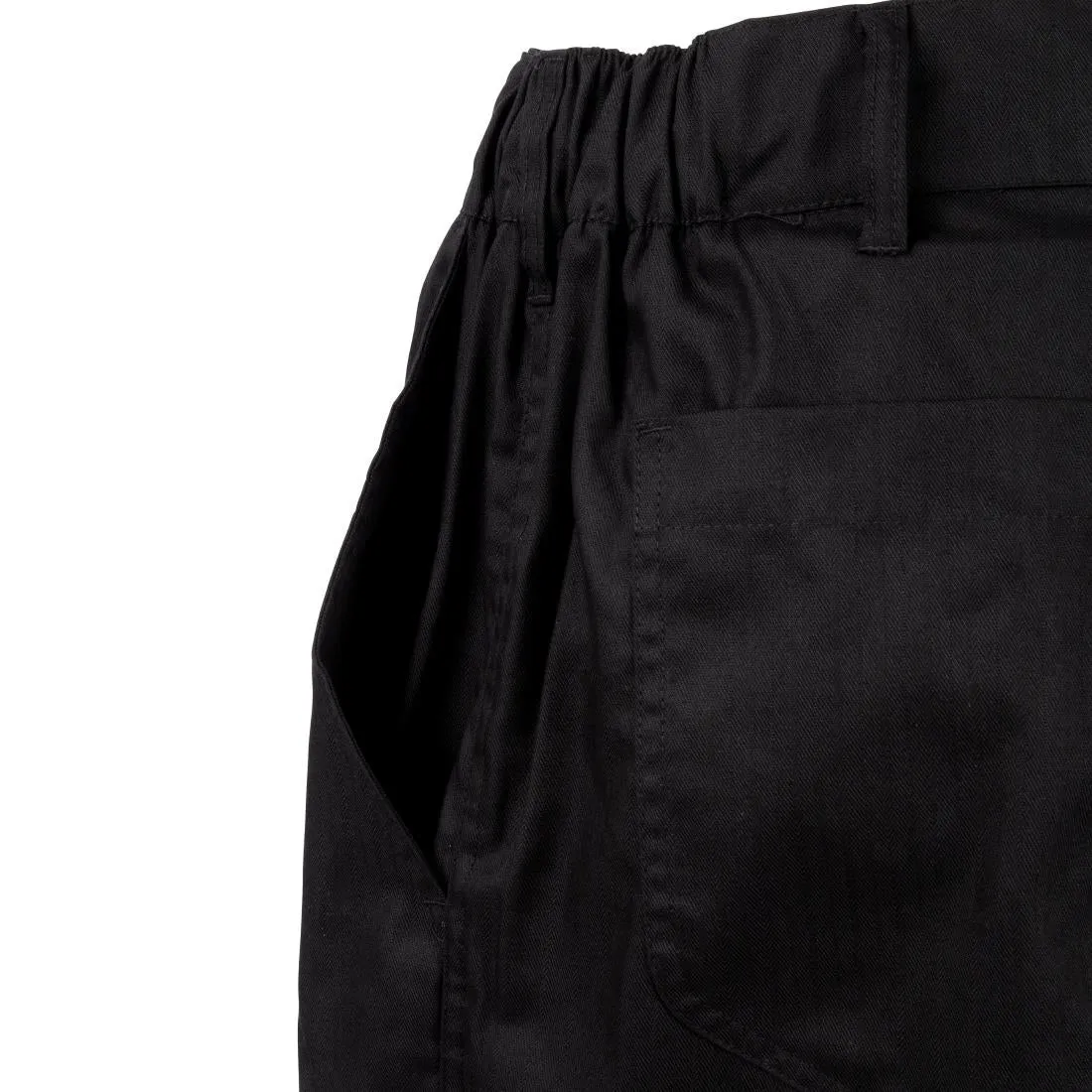 A674-XXL Chef Works Unisex Professional Series Chefs Trousers Black Herringbone