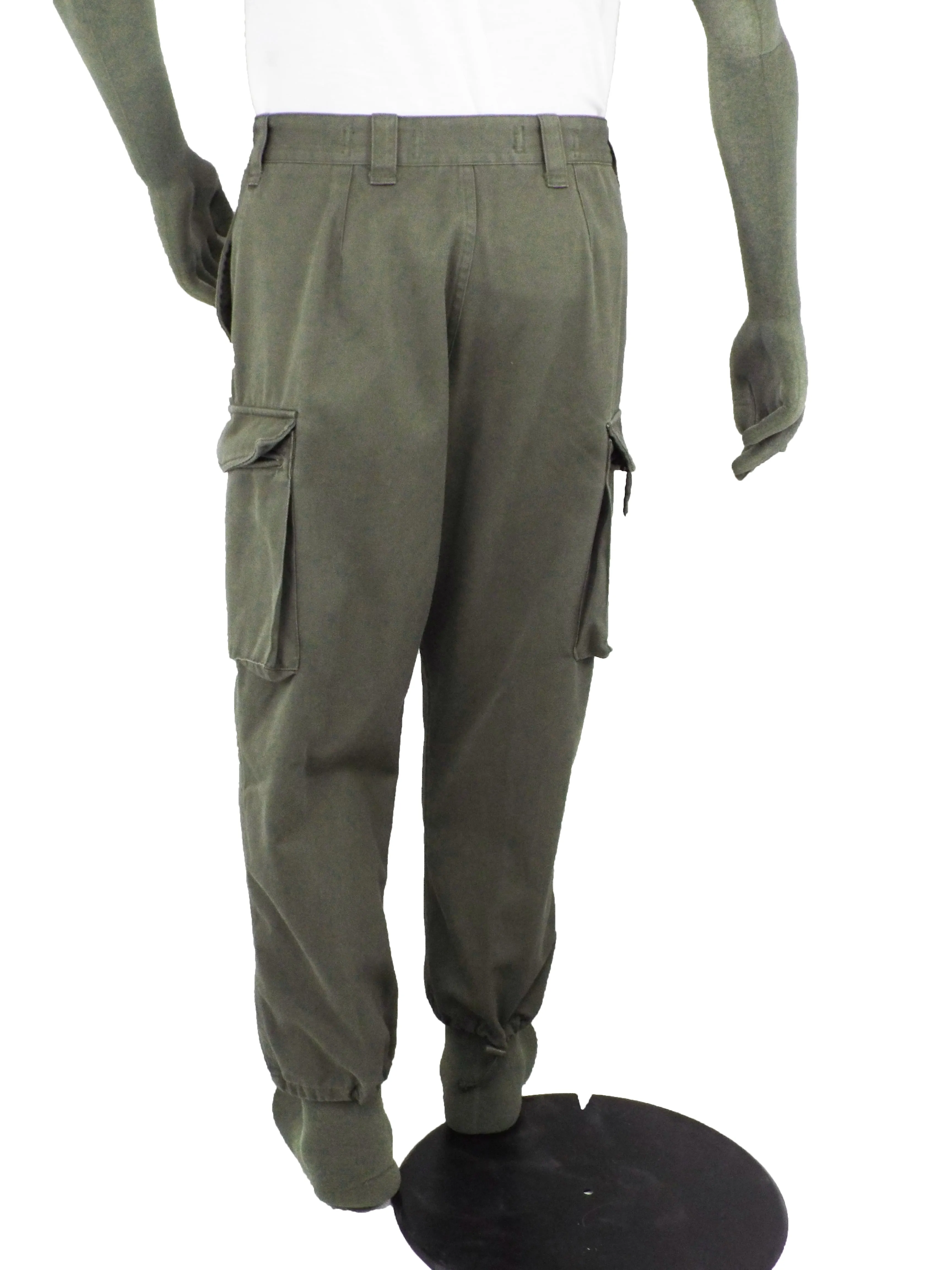 Austrian Army Olive Green Combat Trousers - zipped fly - Grade 1