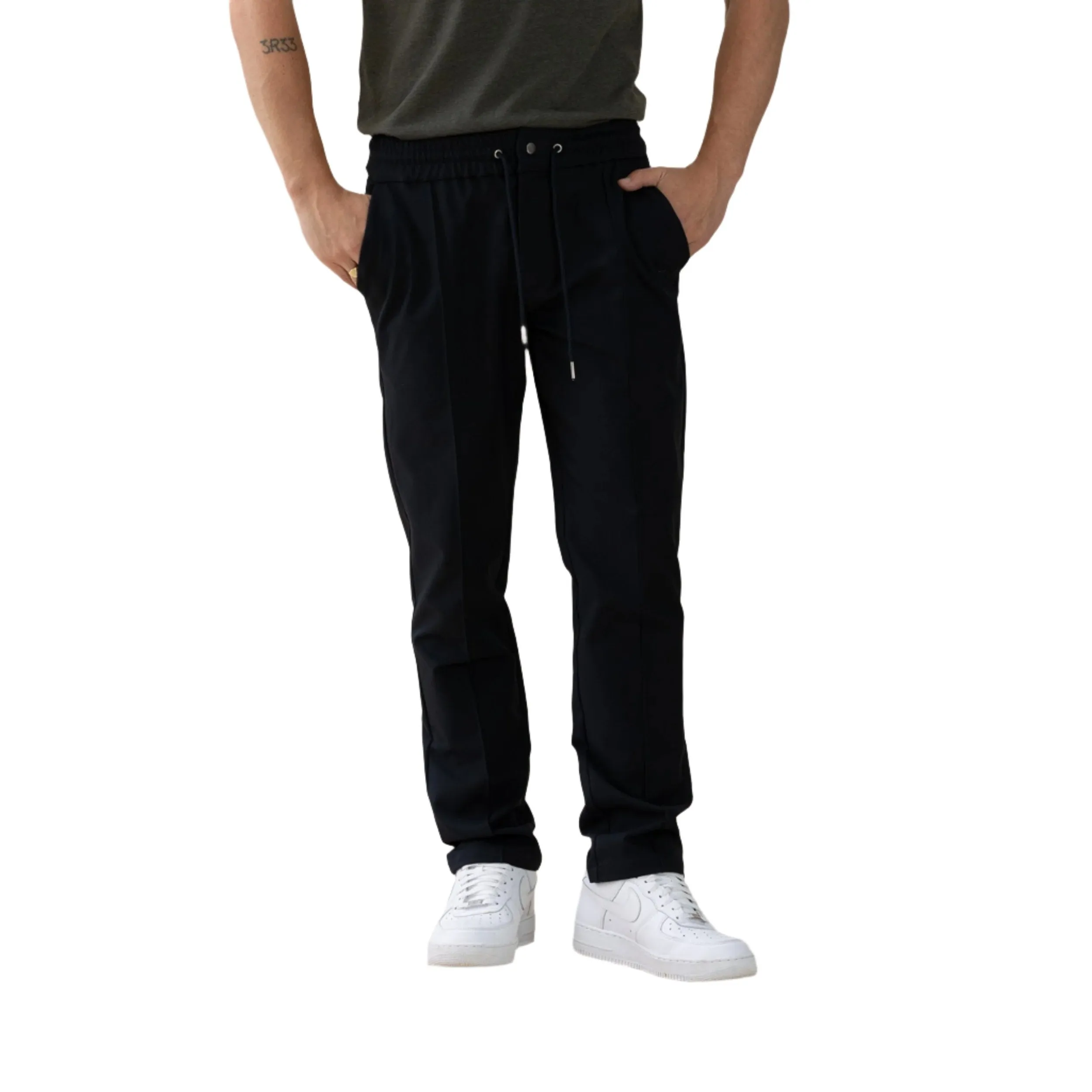 Black Pintuck Trouser