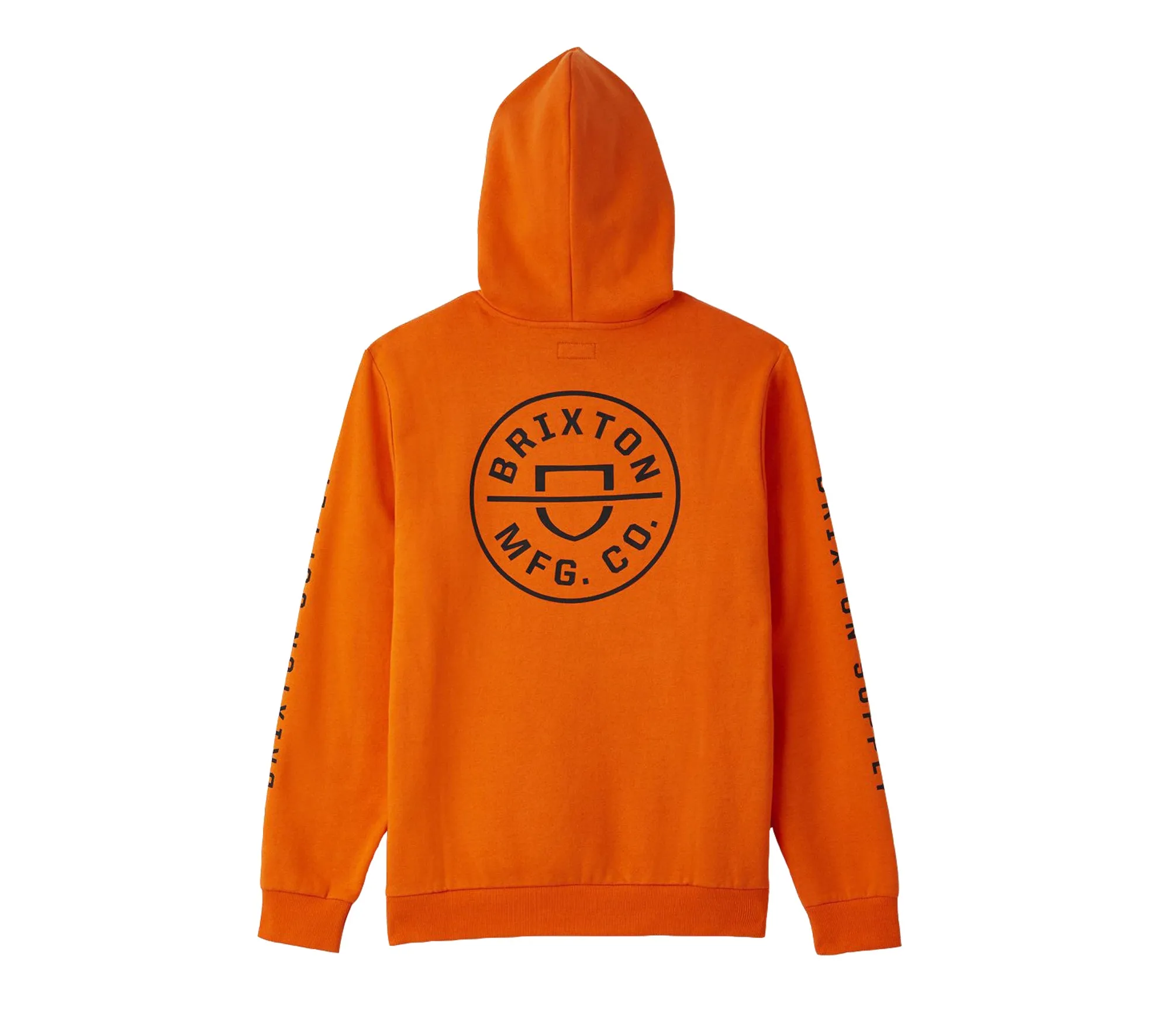 Brixton Crest Hooded Sweatshirt - Carrot