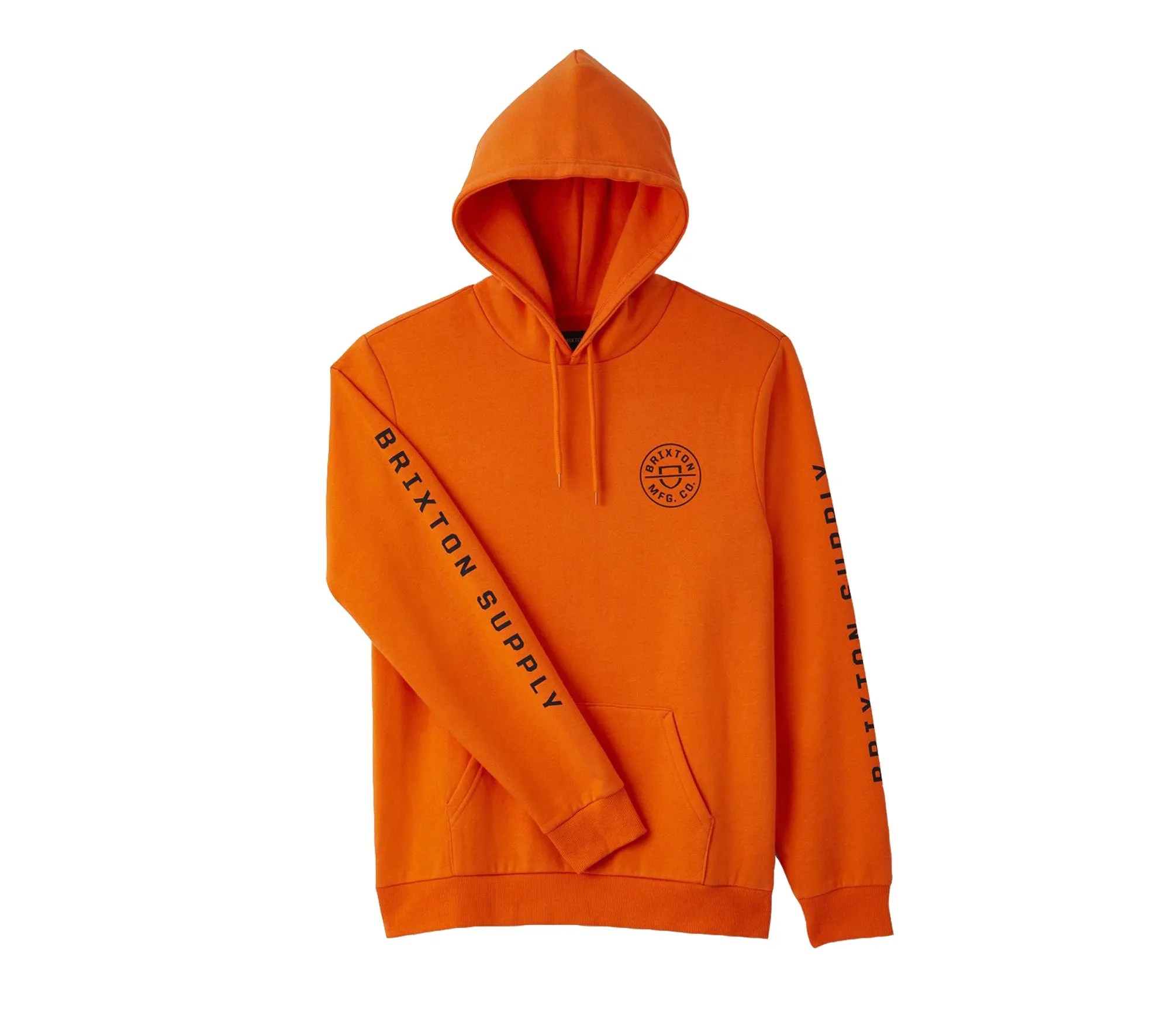 Brixton Crest Hooded Sweatshirt - Carrot