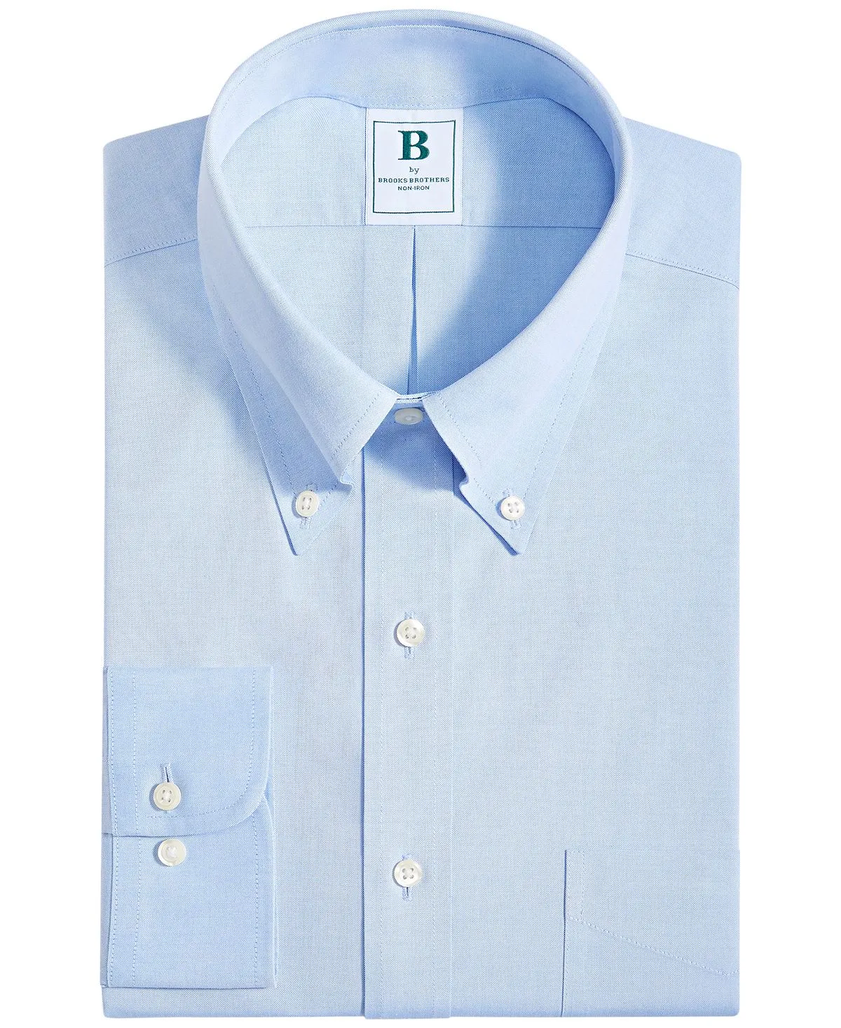 Brooks Brothers Men's Plain Regular Fit No Iron Dress Shirts