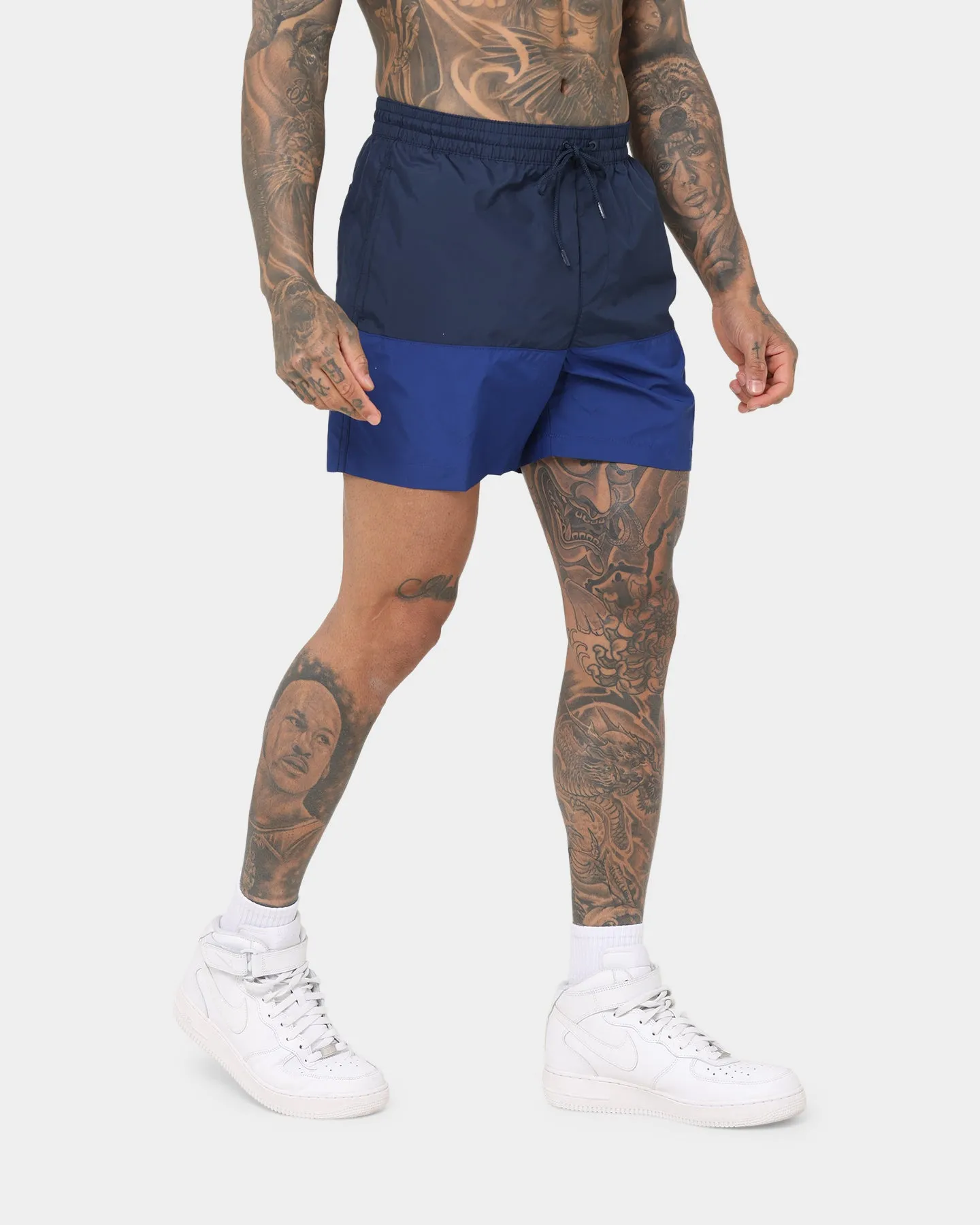 Calvin Klein Medium Drawstring Shorts Navy Iris