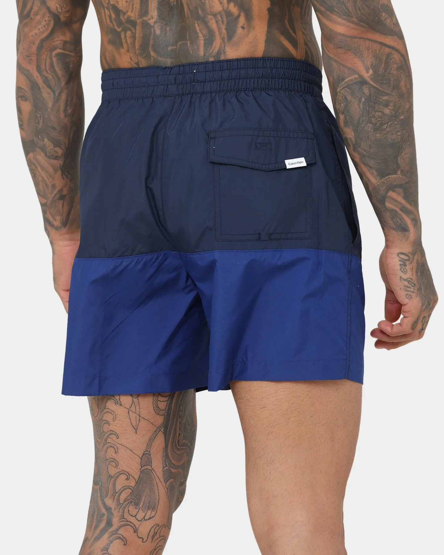 Calvin Klein Medium Drawstring Shorts Navy Iris