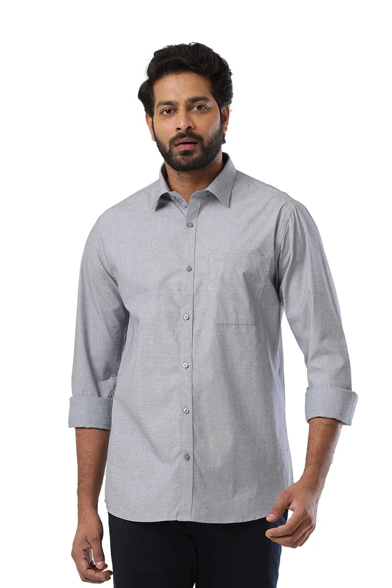 Fila - Charcoal Black Formal Shirts For Men | Ariser