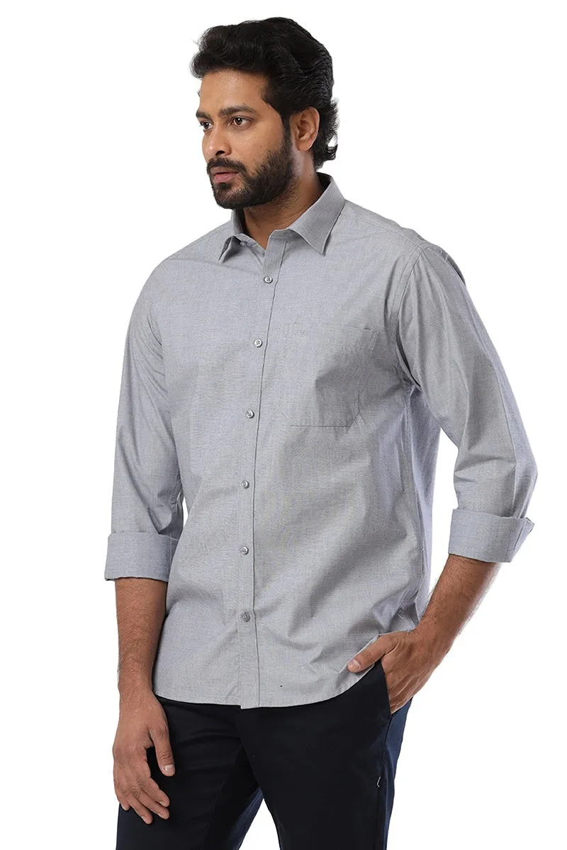 Fila - Charcoal Black Formal Shirts For Men | Ariser