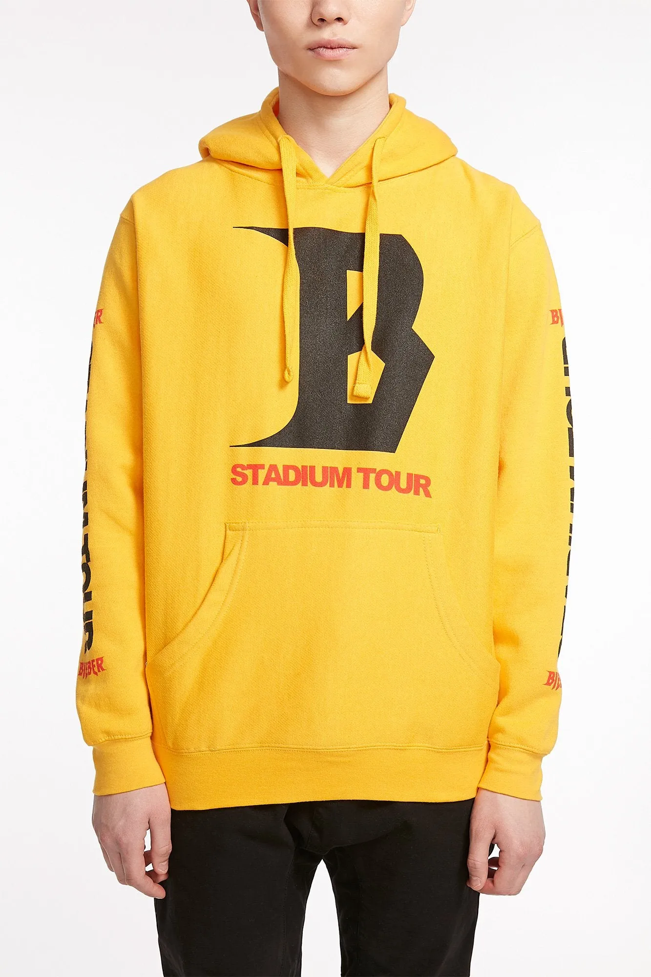 Guys Gold Bieber Stadium Tour Hoodie