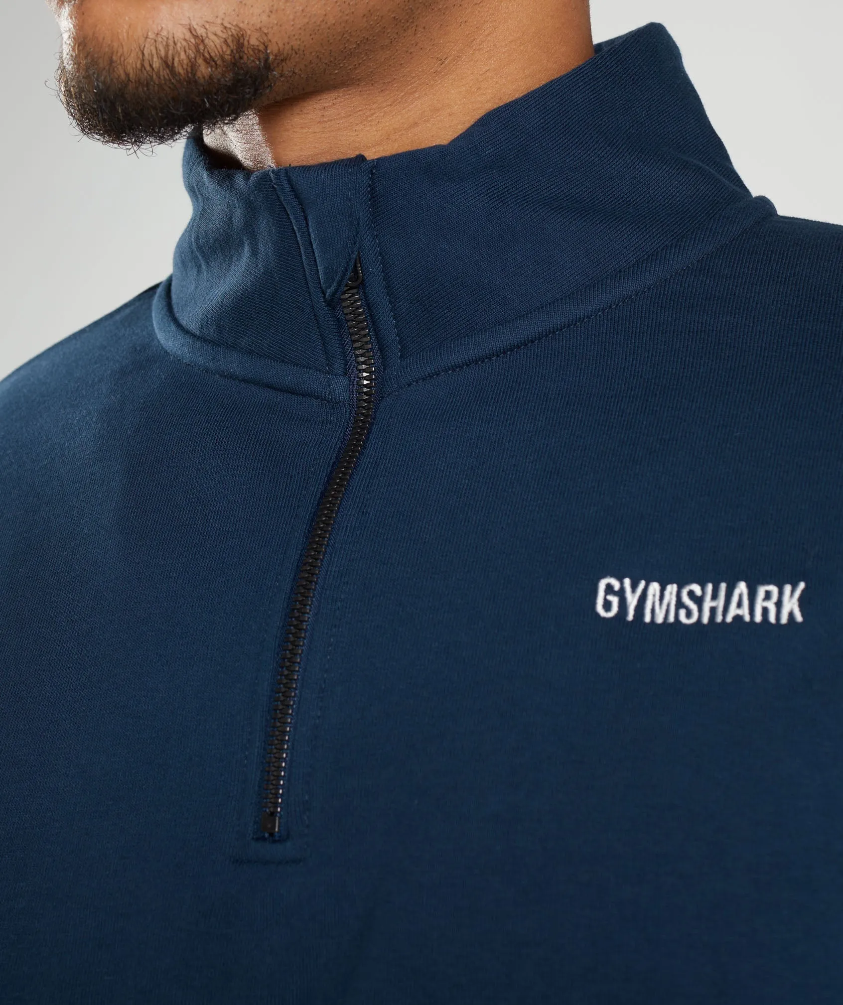 Gymshark Rest Day Sweats 1/4 Zip - Navy