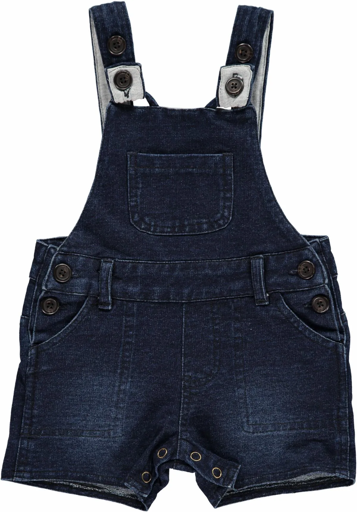 Jonty Indigo Denim-look Shortie Overall