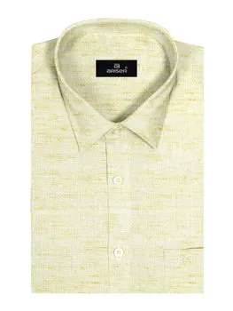 Kashmir - Light Yellow Formal Shirts for Men | Ariser