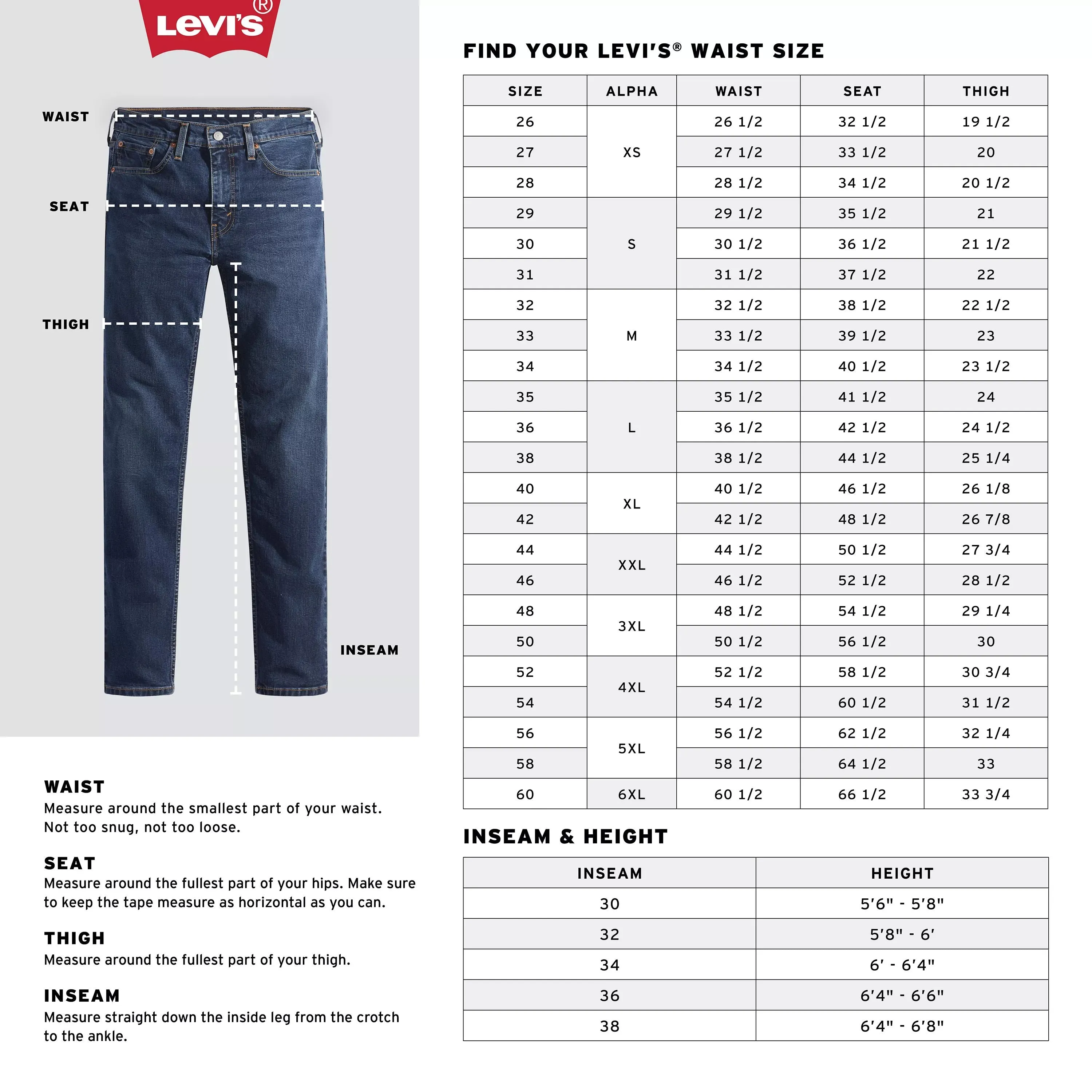 Levi's 550 Big & Tall Relaxed Jeans, Black