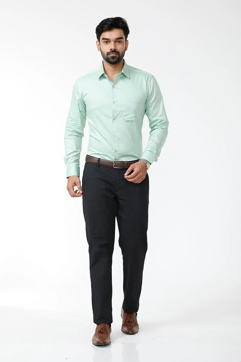 Luxor - Light Green Formal Shirts for Men | Ariser