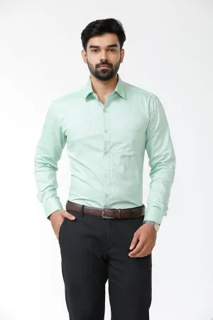 Luxor - Light Green Formal Shirts for Men | Ariser