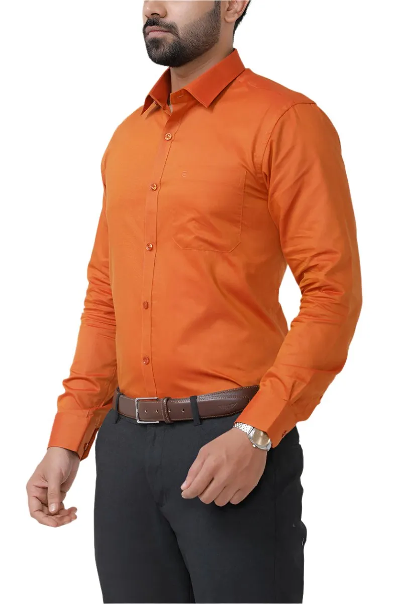 Luxor - Orange Formal Shirts for Men | Ariser