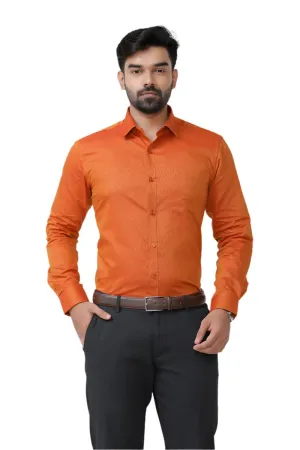 Luxor - Orange Formal Shirts for Men | Ariser