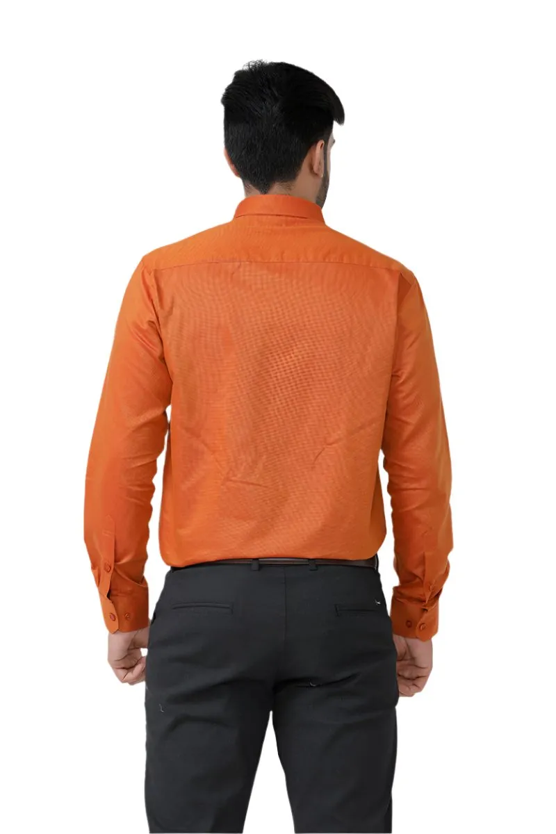 Luxor - Orange Formal Shirts for Men | Ariser