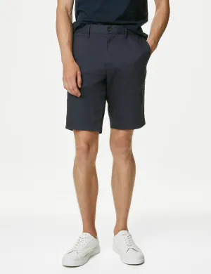 Marks & Spencer Super Lightweight Stretch Chino Shorts, Navy