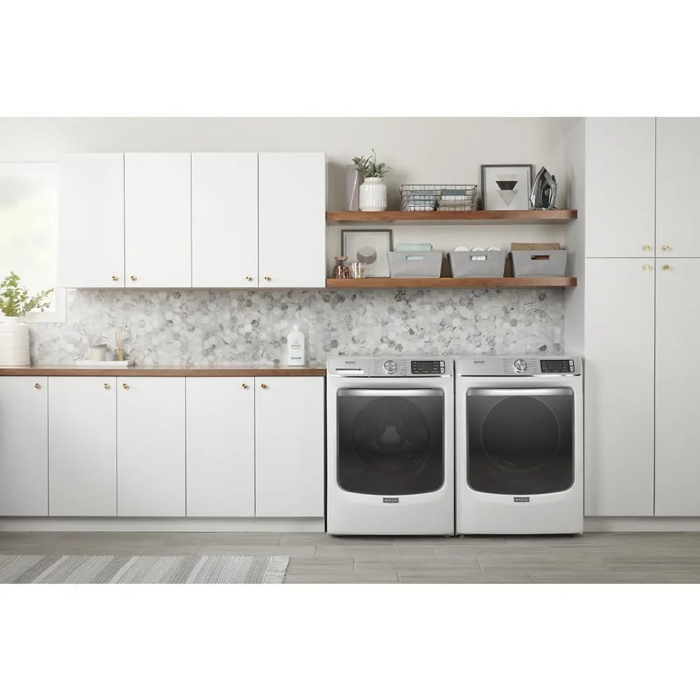 Maytag MED8630HW Smart Front Load Electric Dryer with Extra Power and Advanced Moisture Sensing Plus - 7.3 cu. ft.