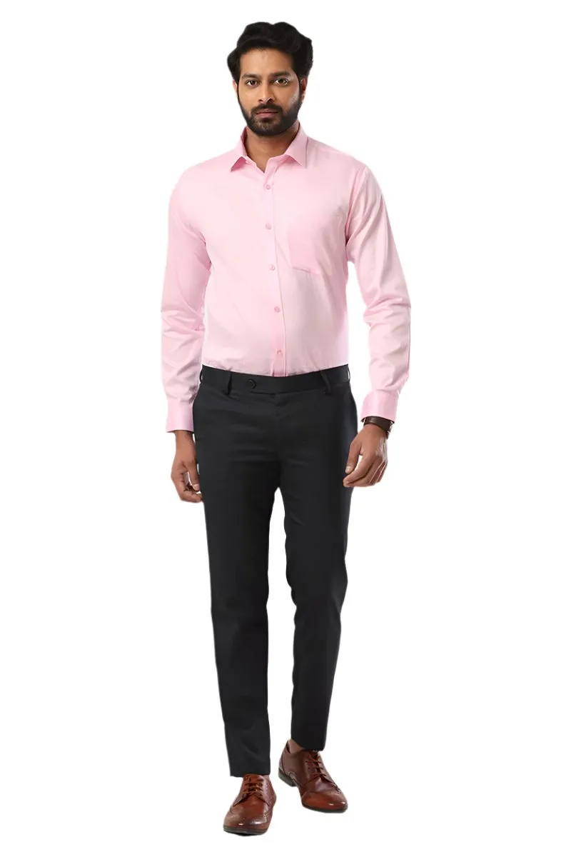 Monti - Baby Pink Formal Shirts for Men | Ariser