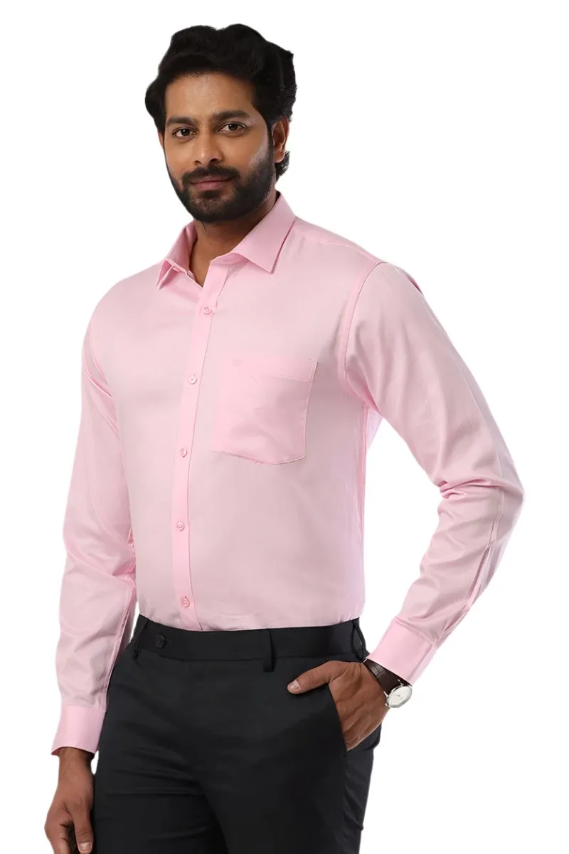 Monti - Baby Pink Formal Shirts for Men | Ariser