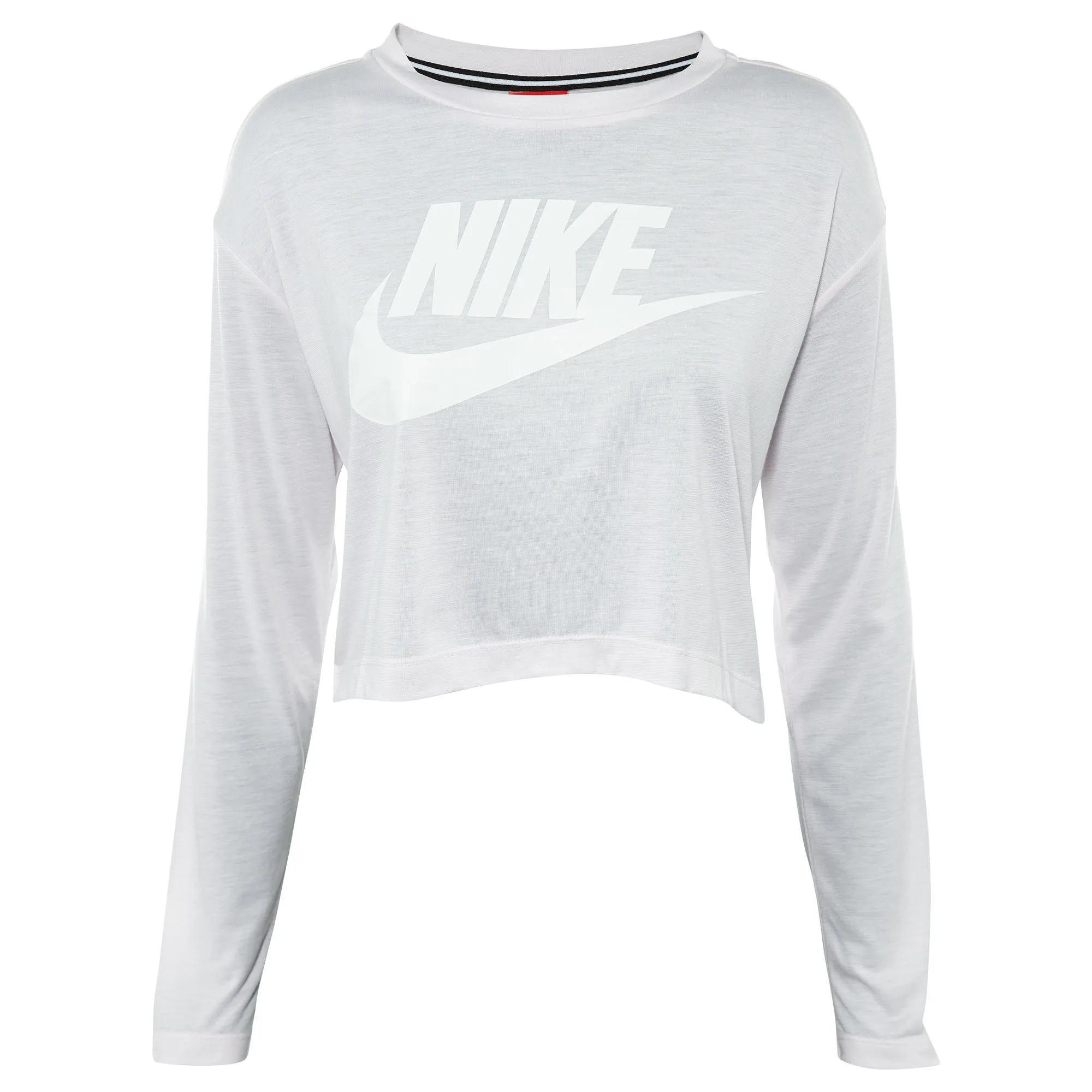 Nike Essential Long Sleeve Crop Top Womens Style : 856738