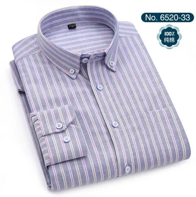 Oxford Men Cotton Dress Shirts