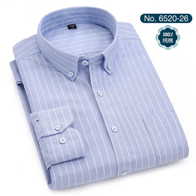 Oxford Men Cotton Dress Shirts