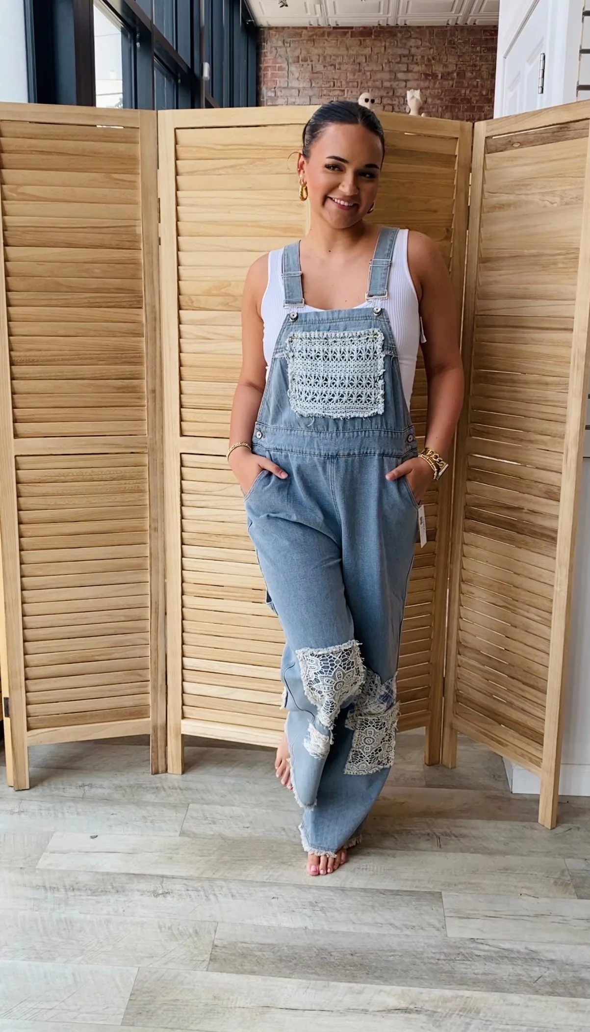 Patch It Up Overalls | Denim