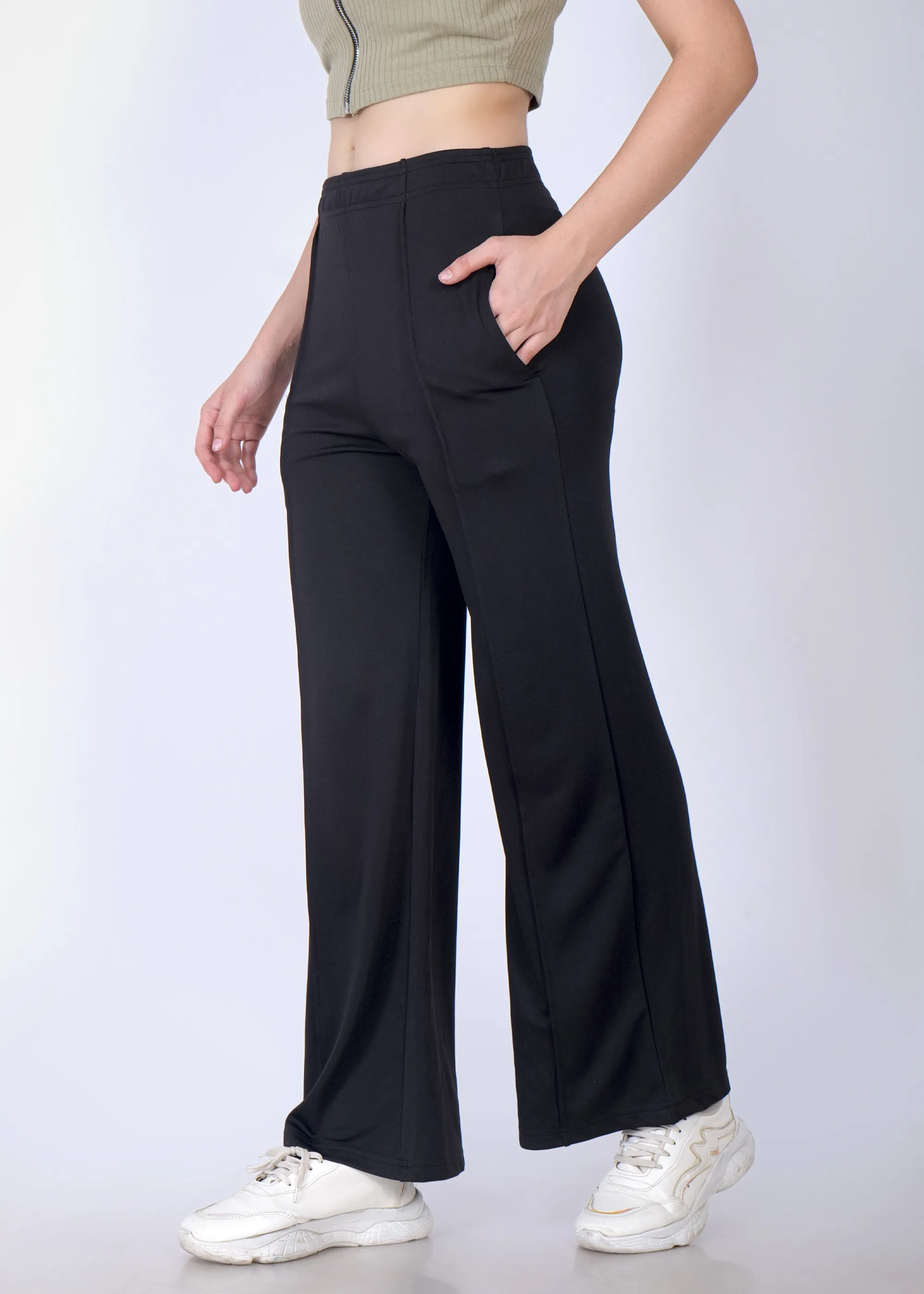 Pleated Wide Leg Trouser