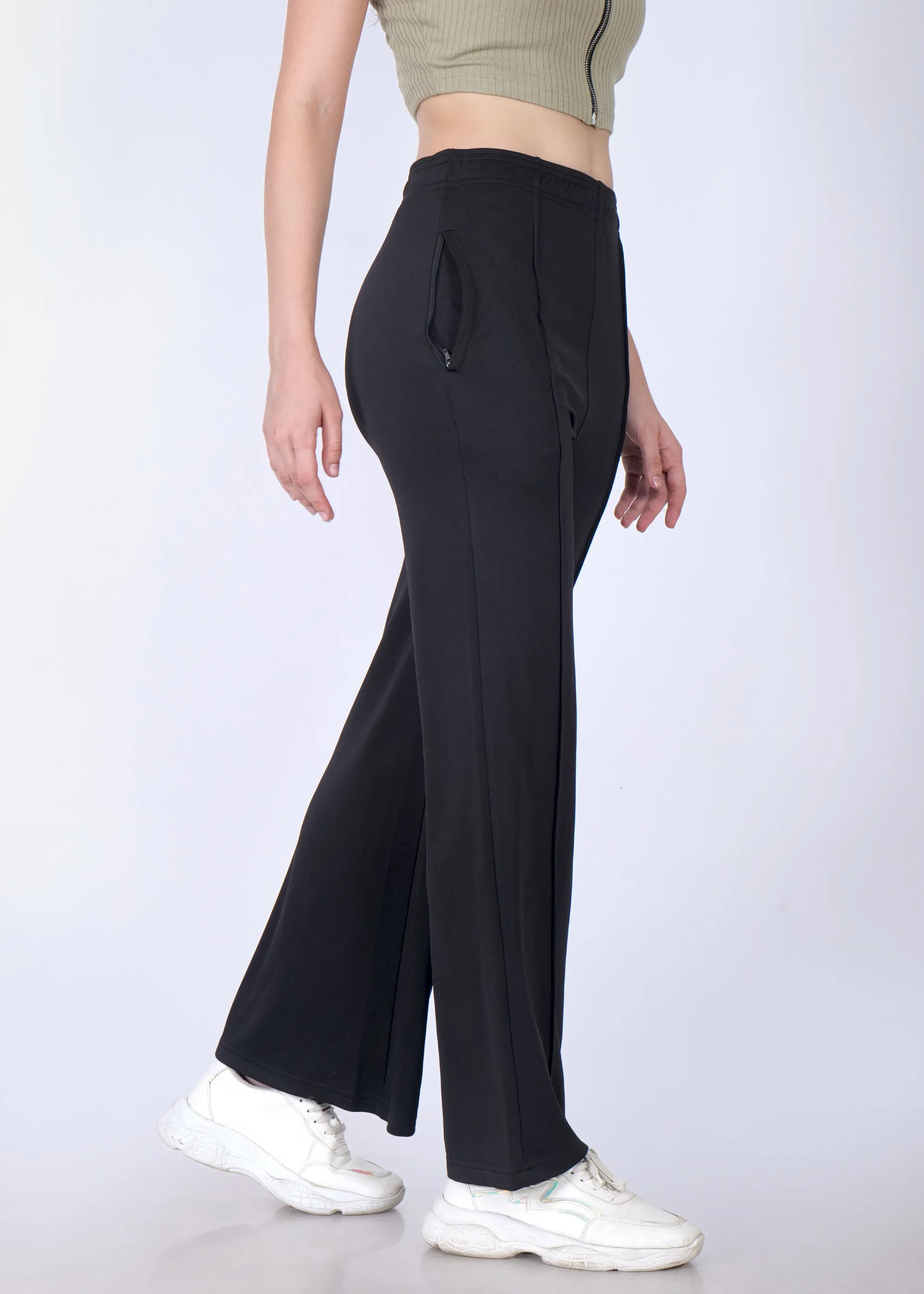 Pleated Wide Leg Trouser