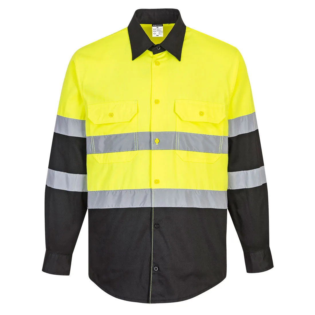 Portwest Two Tone ANSI Long Sleeve Work Shirt (E066YBR)