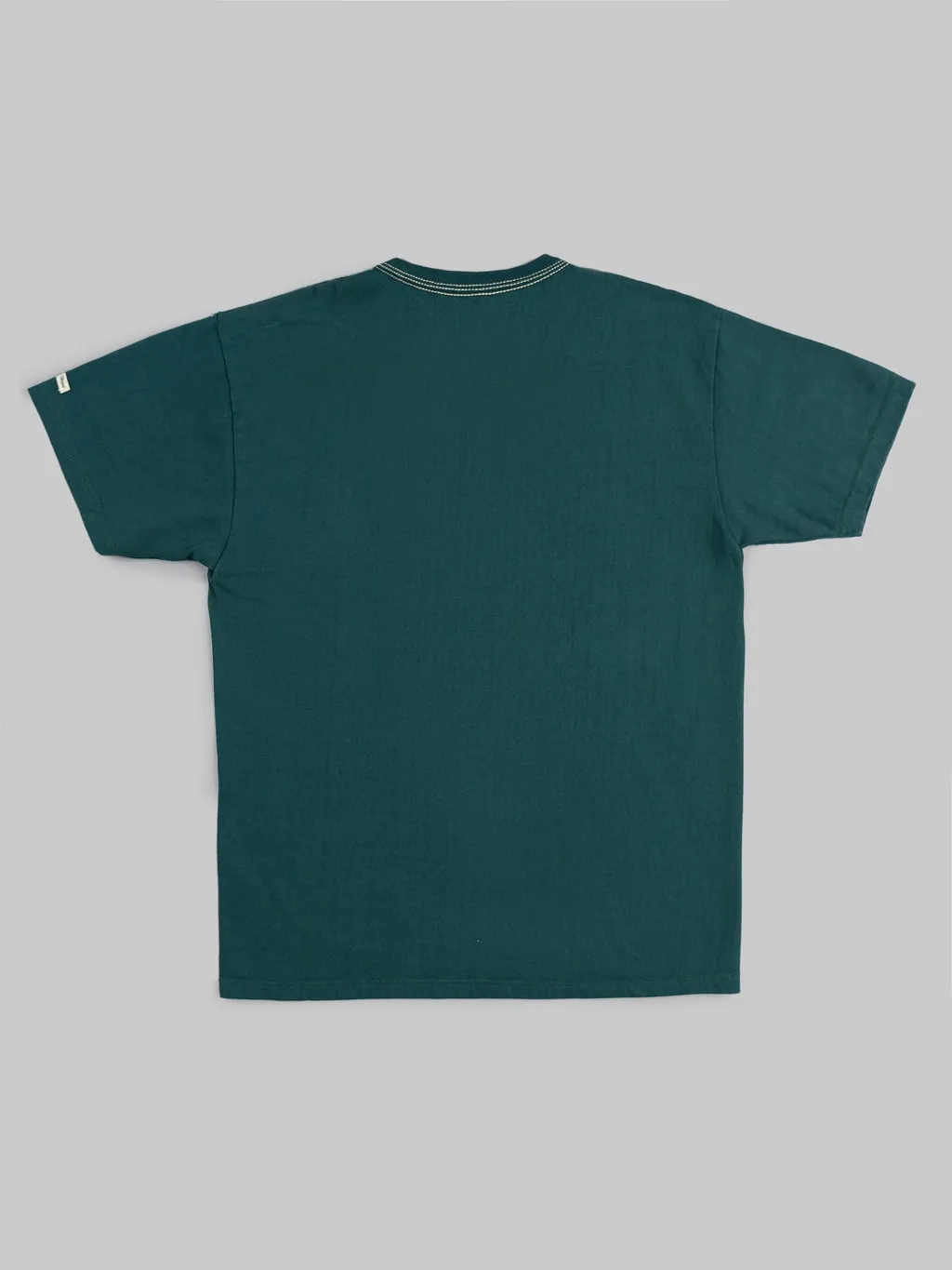 The Flat Head Loopwheeled Heavyweight Plain T-Shirt Dark Green