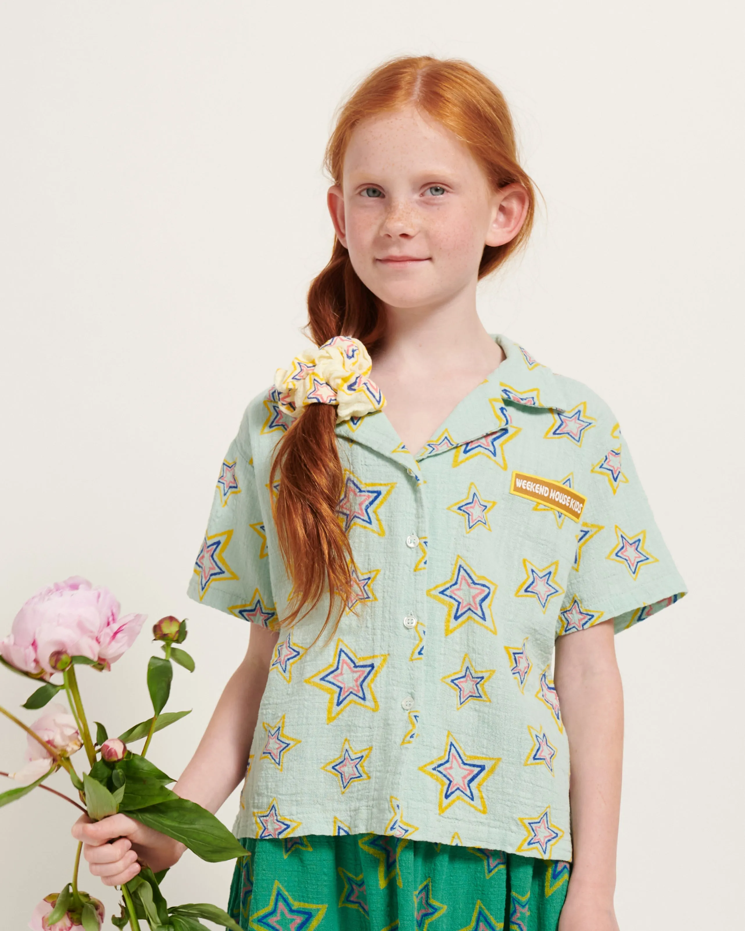 WEEKEND HOUSE KIDS Things I Like ALL OVER STARS BUTTONED SHIRT