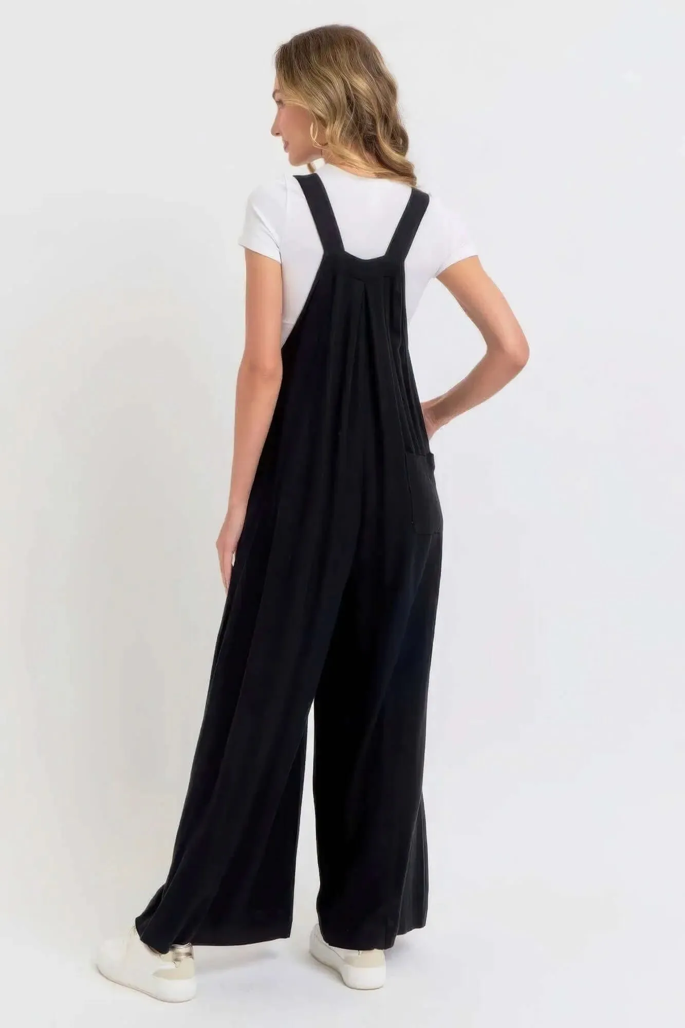 Wide Leg Jumpsuit- Adjustable Strap Overall